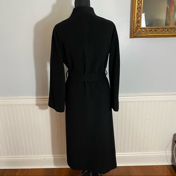 Bill Haire for Friedricks Womens Coat Black Size Medium  Buttons Belted - Picture 5 of 12